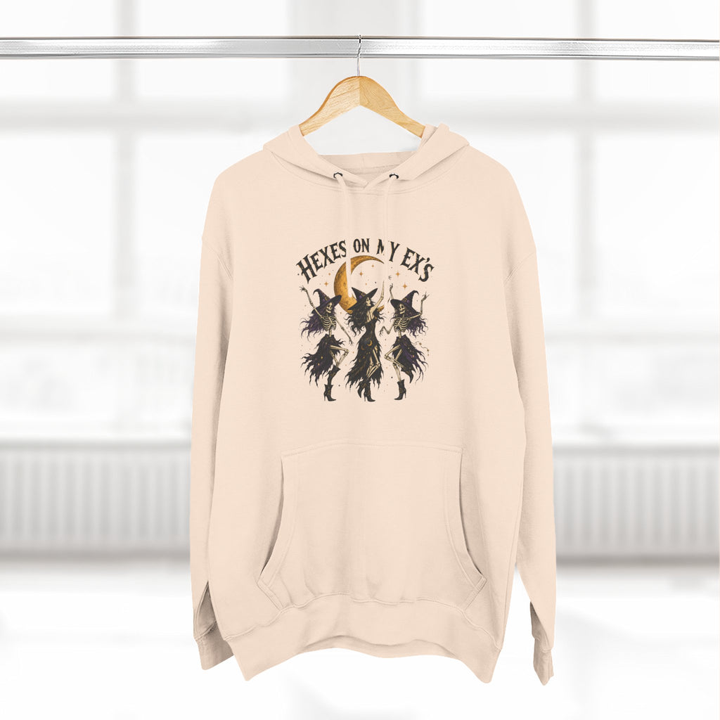 Hexes On My Exes Hoodie — Witchy Witchcraft Graphic Fleece Pullover