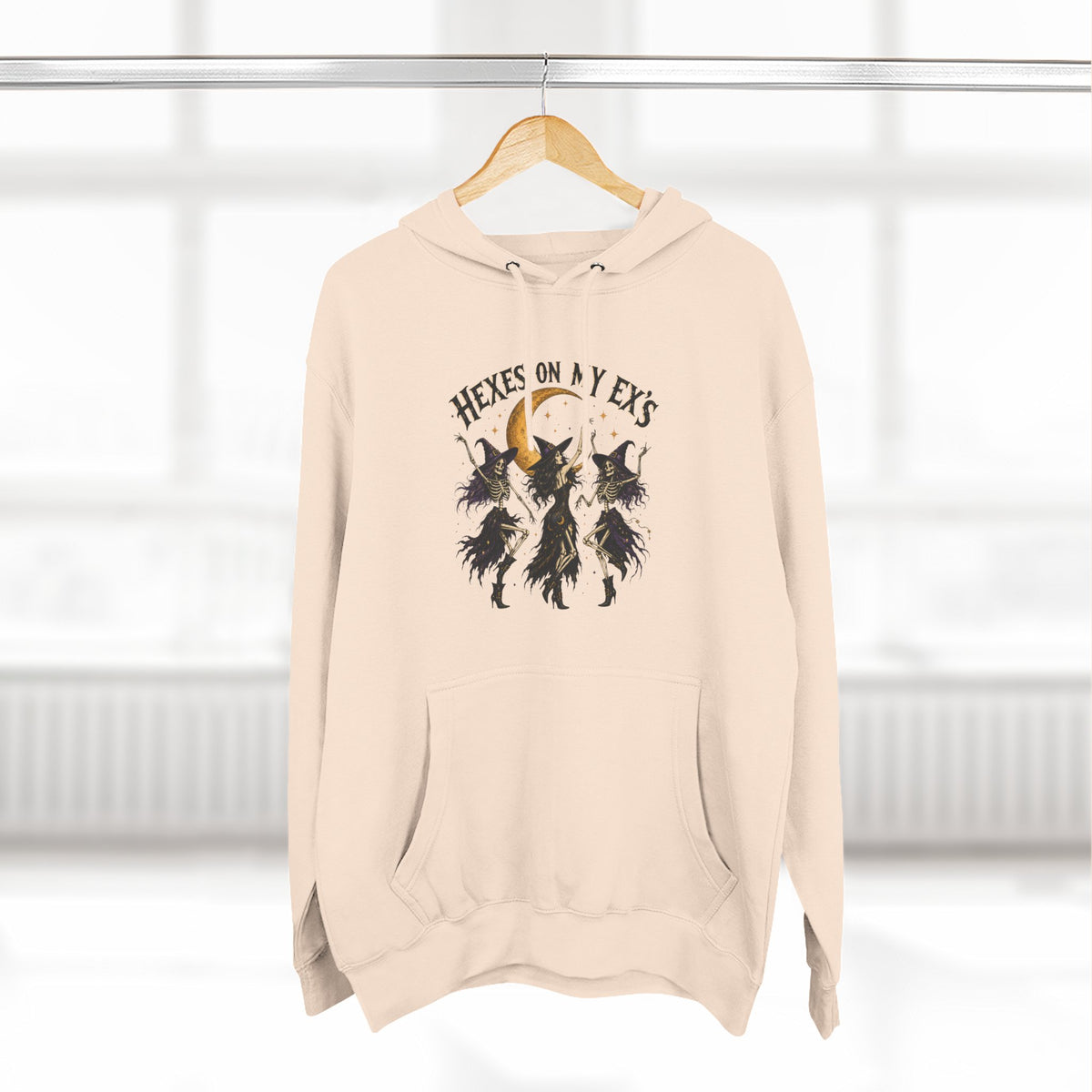 Hexes On My Exes Hoodie — Witchy Witchcraft Graphic Fleece Pullover