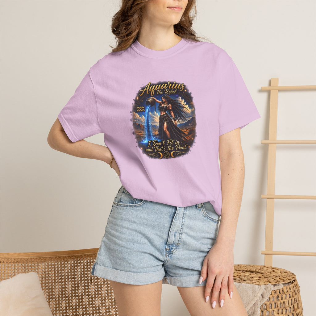 Aquarius "The Rebel" Zodiac T-Shirt – Water Bearer Astrology Tee Zodiac Sign