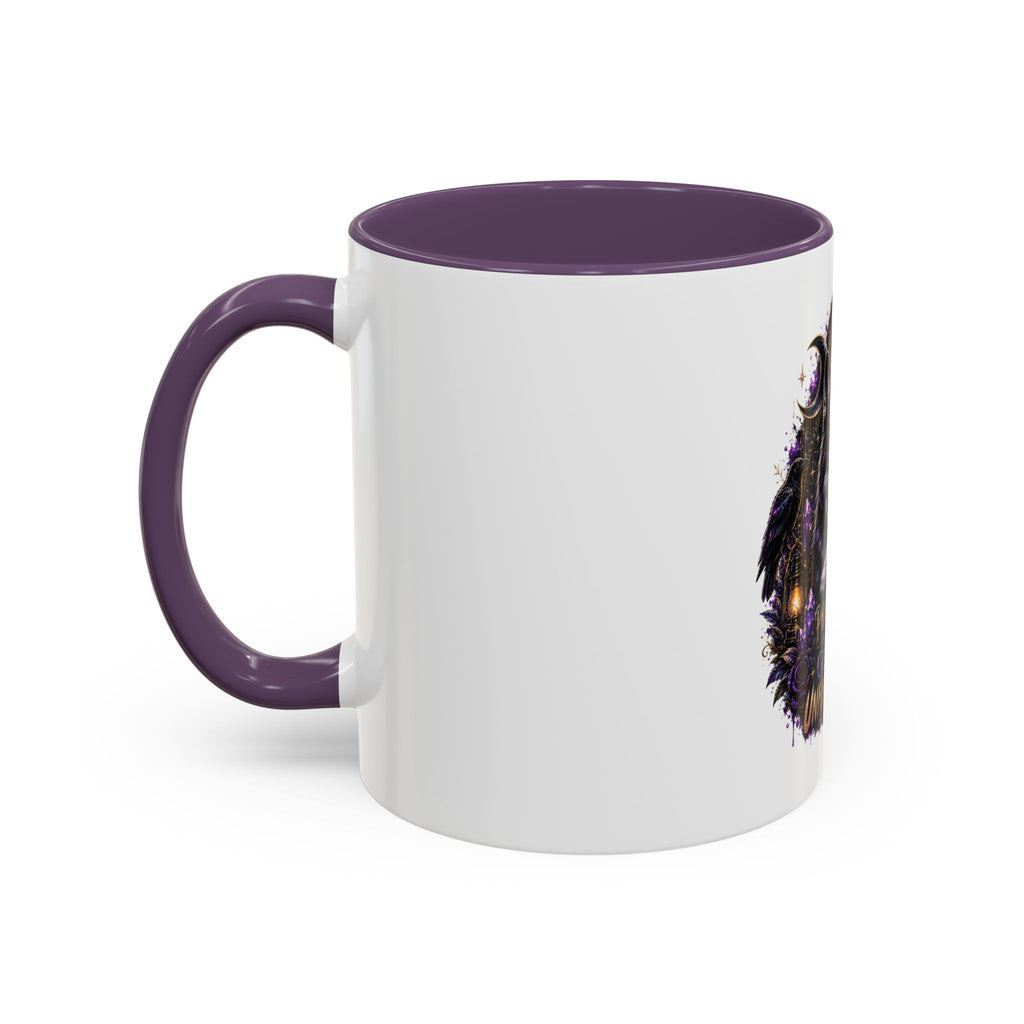 Protected, Guided & Unfuckwithable Wolf Coffee Mug — Spiritual Mystic Accent Mug (11/15oz)