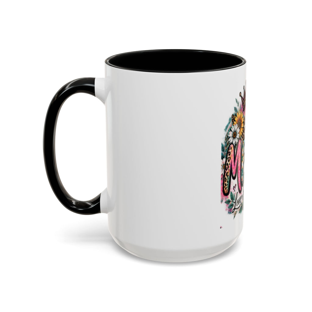 Mema Floral Accent Coffee Mug – 'Mema' Crown, Butterflies & Sunshine Design (11/15 oz)