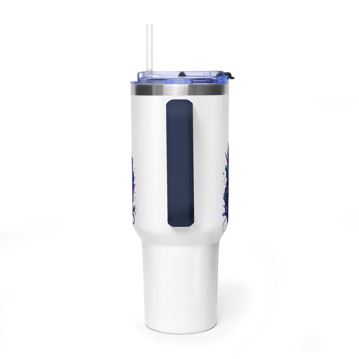 40oz Vacuum Tumbler – 'Trust the Signs' Moonlit Forest Design
