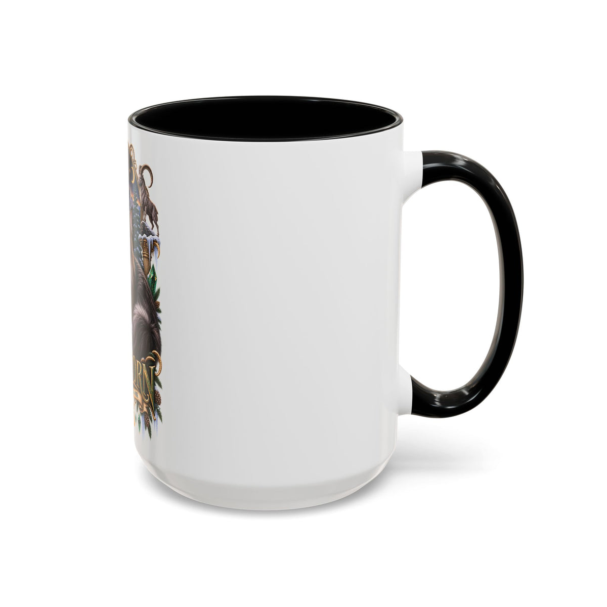 Capricorn Norwegian Forest Zodiac Cat Accent Coffee Mug – Astrology Cat Gift (11/15 oz)