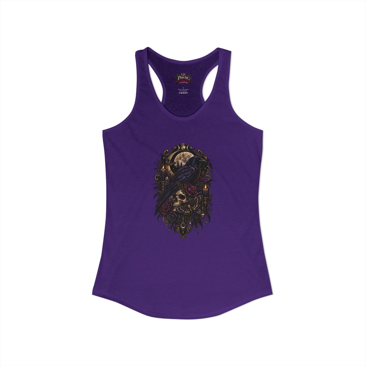 Raven Skeleton Goth Tank