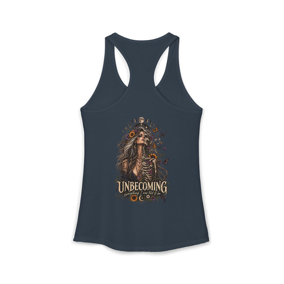 Unbecoming Woman Skeleton Gothic Tank