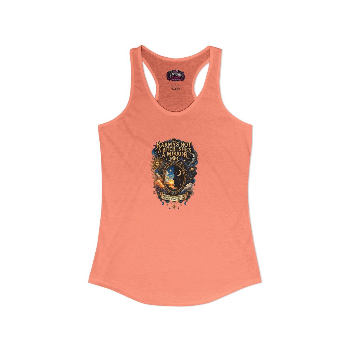 Karma's Not a Bitch she's a Mirror" Statement tank