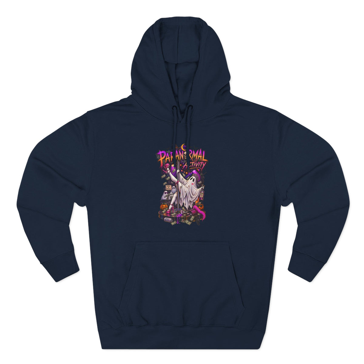 Paranormal Activity Ghost Pole Dancing — Retro Halloween Graphic Pullover