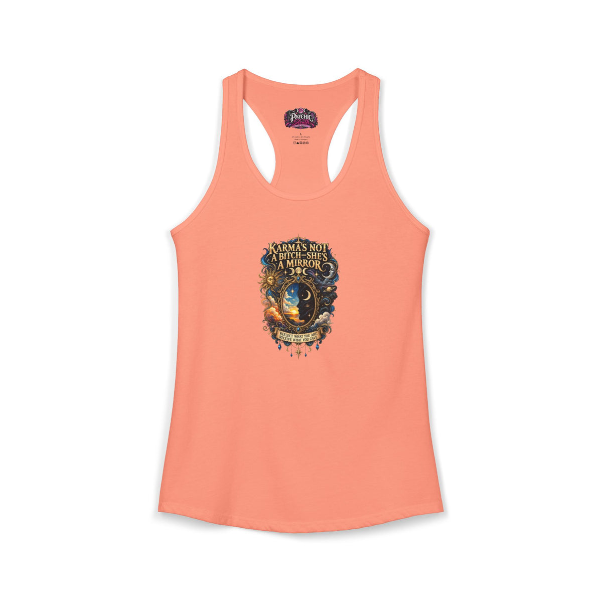 Karma's Not a Bitch she's a Mirror" Statement tank