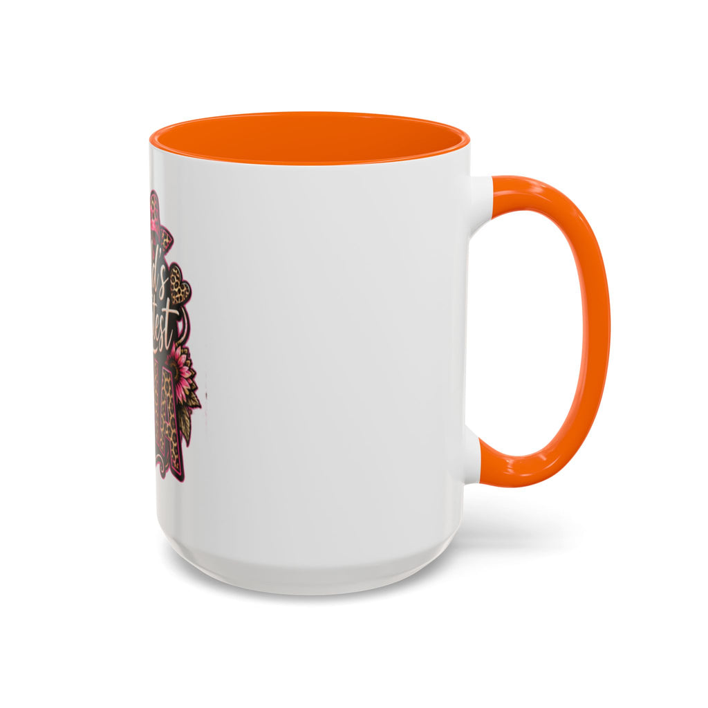 World's Greatest Mema Accent Coffee Mug – Leopard Pink Bow Gift for Grandma (11/15 oz)