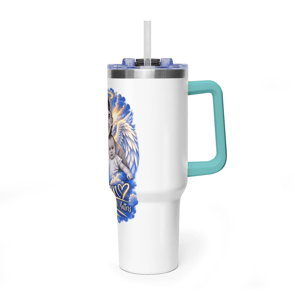Memorial 40oz Tumbler — Personalized 'Ethan' Angel Wings Keepsake