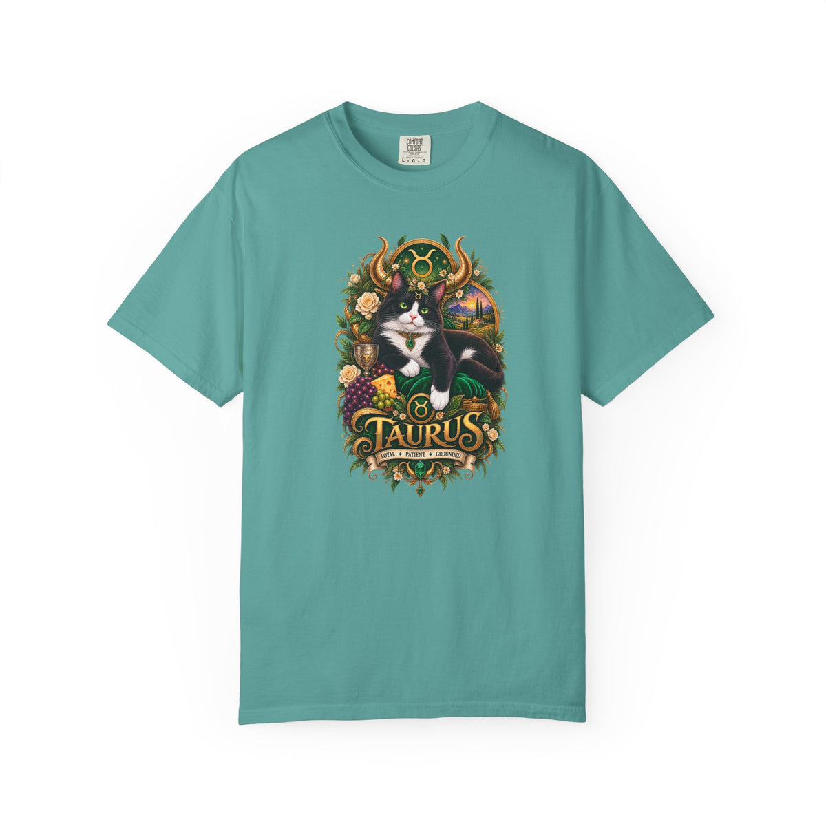 Taurus Tuxedo Cat Zodiac T-Shirt — Astrological Taurus Graphic Tee