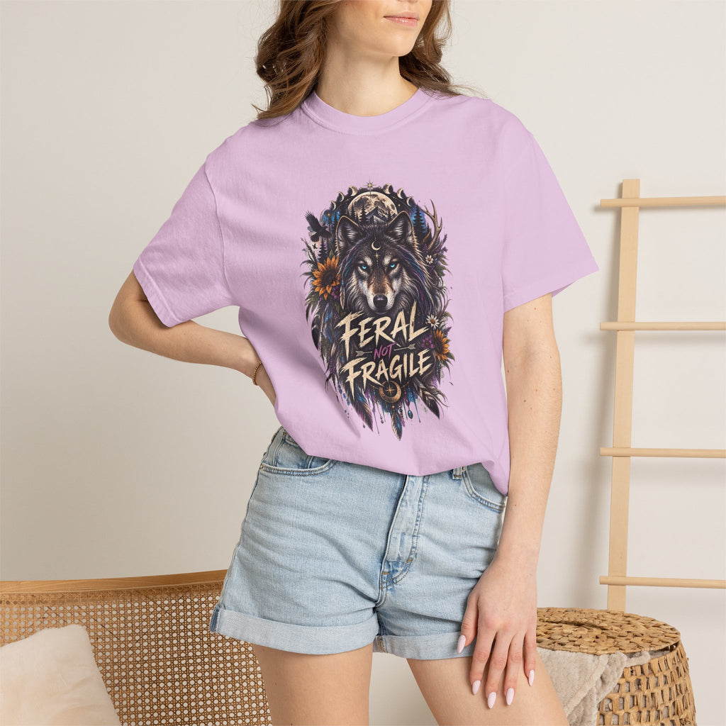 Feral Fragile Wolf T-Shirt — Vintage Wildlife Graphic Tee