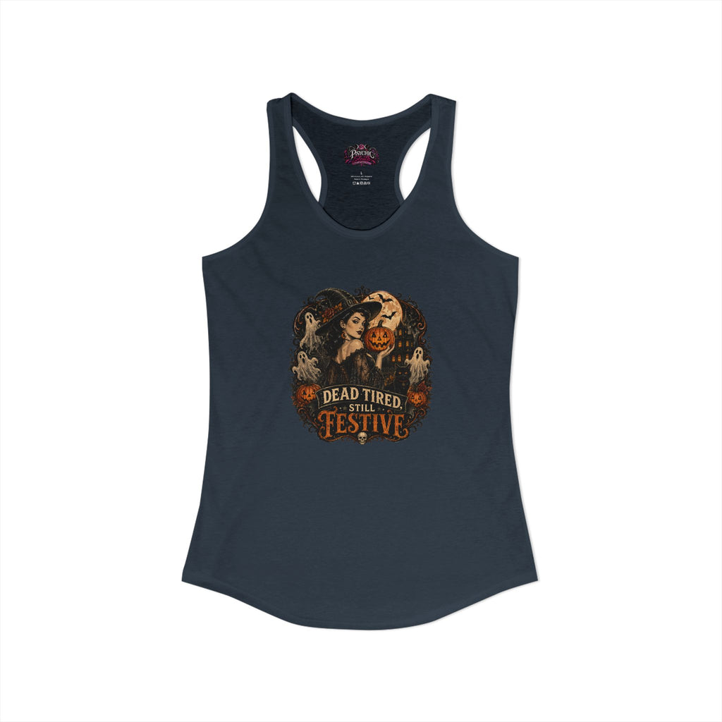 Dead Tired Humor Halloween Tank