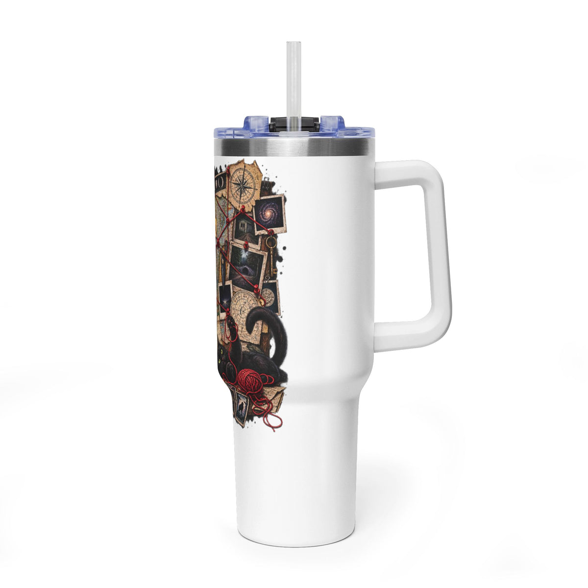 Mystery Board 40oz Vacuum Tumbler — Detective Case Files Design
