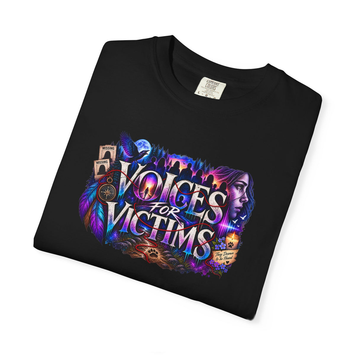 Voices for Victims Graphic T-Shirt — Support & Awareness Tee