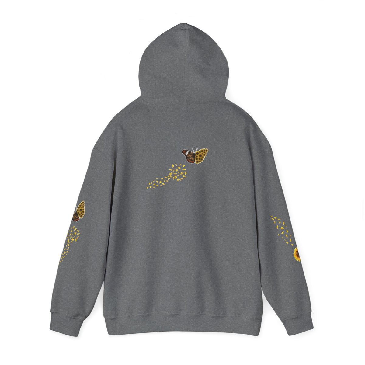 Sunflower Kitten Hoodie | Cute Cat, Sunflower Sleeve Design