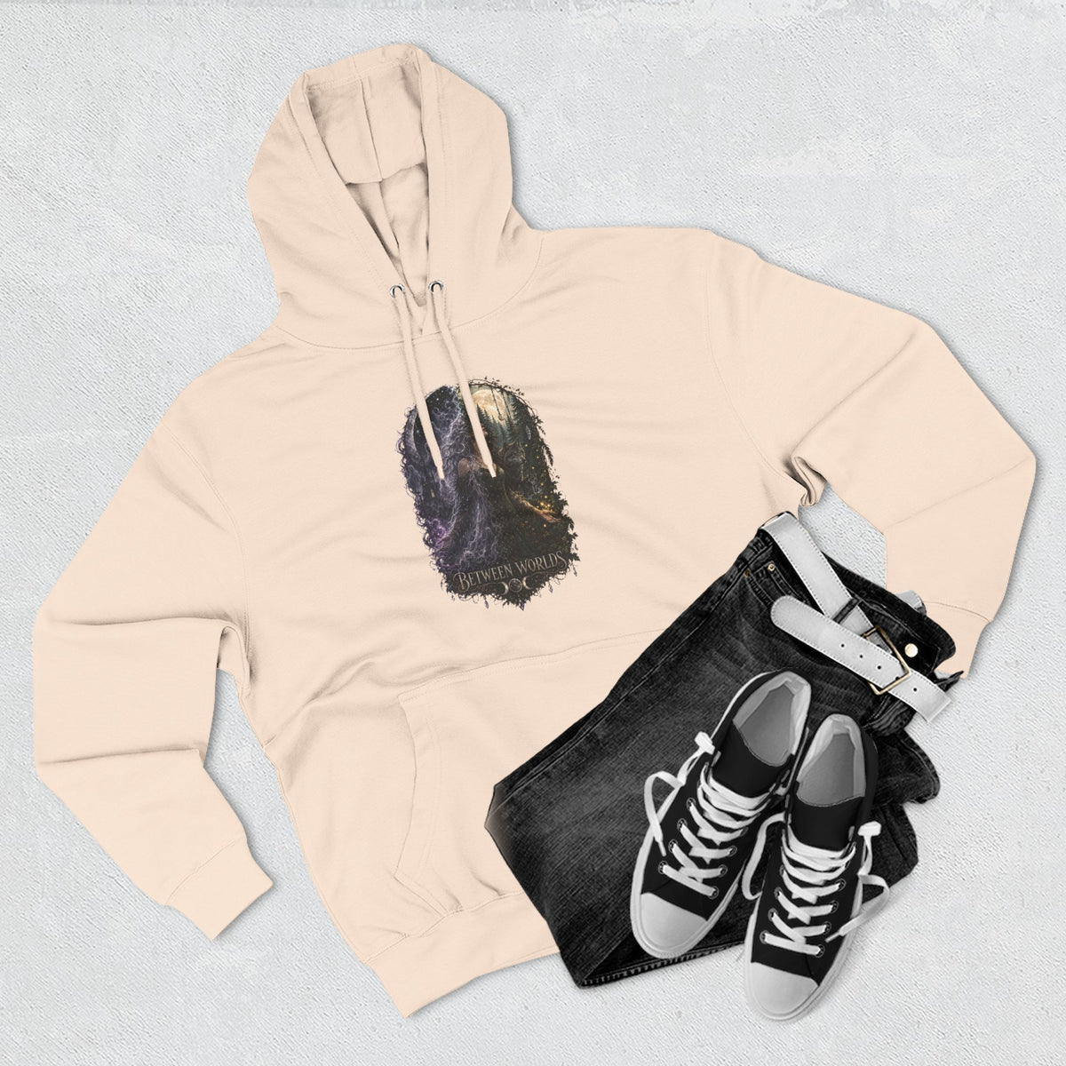 Witchy Between Worlds Ghostly Gothic Hoodie