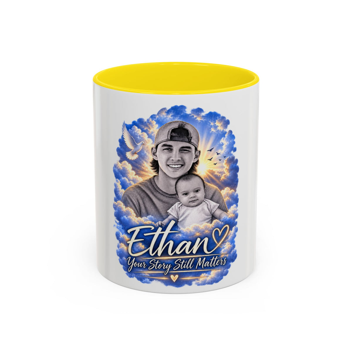 Memorial Photo Coffee Mug - "Ethan" Personalized Keepsake (You Story Still Matters)