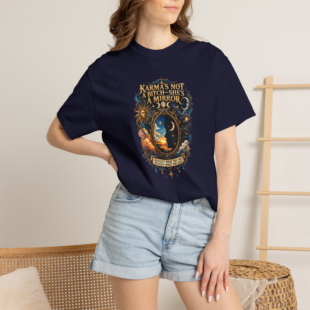 Karma's not a Bitch she's a Mirror- Mystic Tarot Graphic Tee
