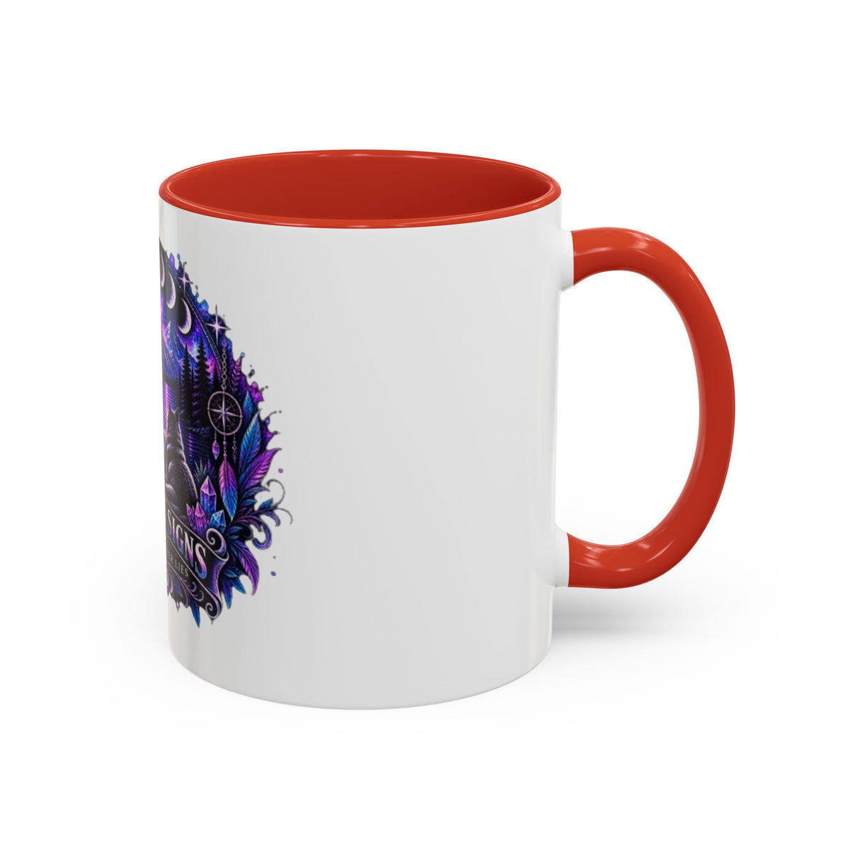 Mystic Moon Coffee Mug — "Trust the Signs" Night Sky Design