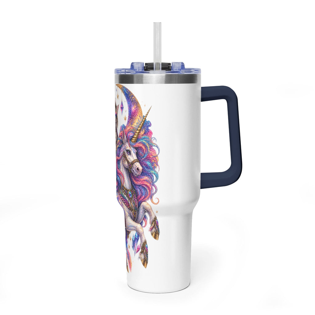 40oz Magical Unicorn Cat Tumbler – Colorful Fantasy Vacuum Insulated Cup