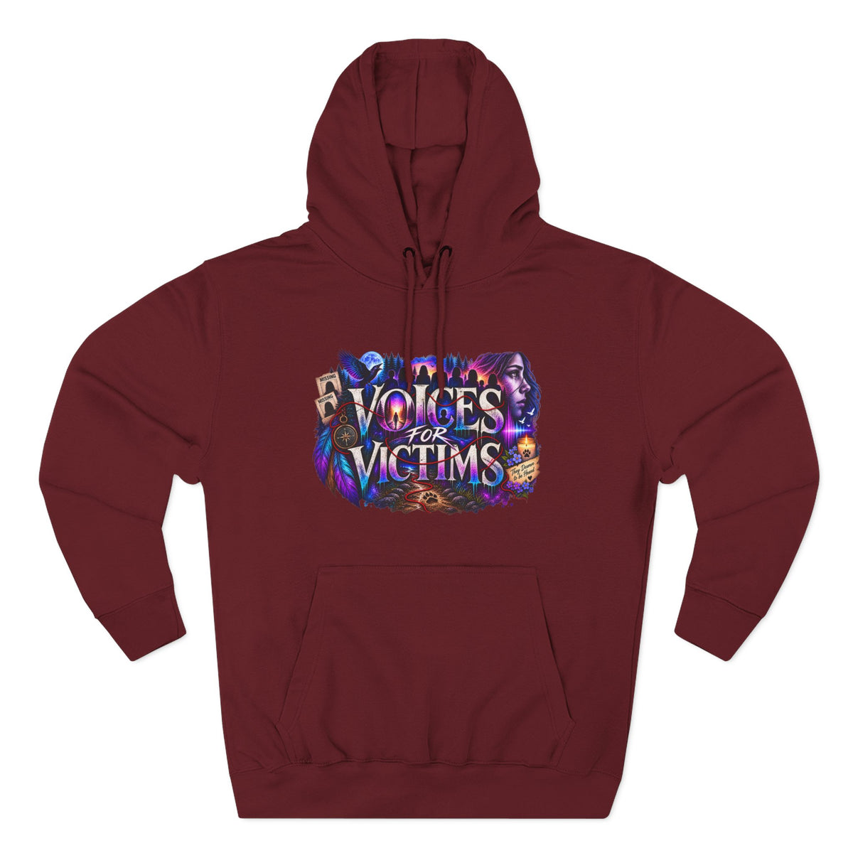 Voices for Victims Graphic Hoodie — Support & Awareness Pullover