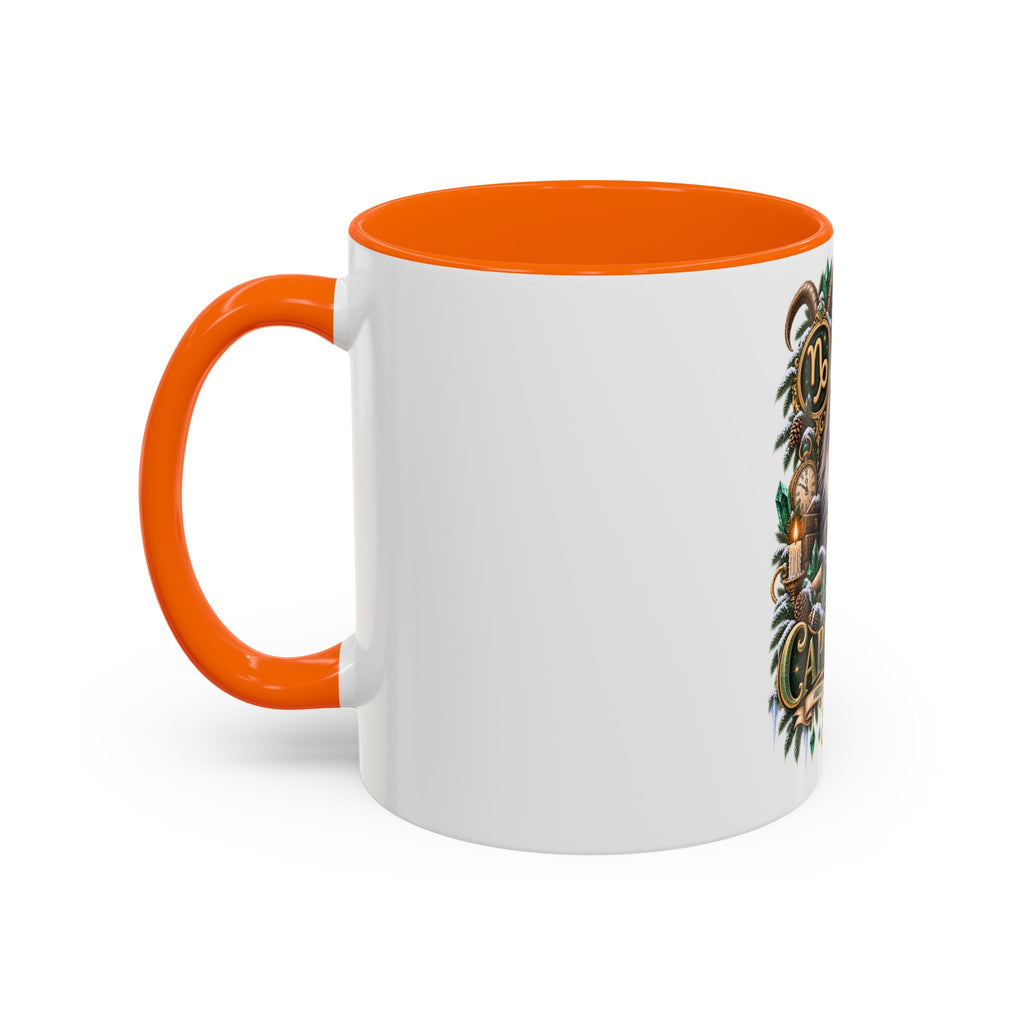 Capricorn Norwegian Forest Zodiac Cat Accent Coffee Mug – Astrology Cat Gift (11/15 oz)