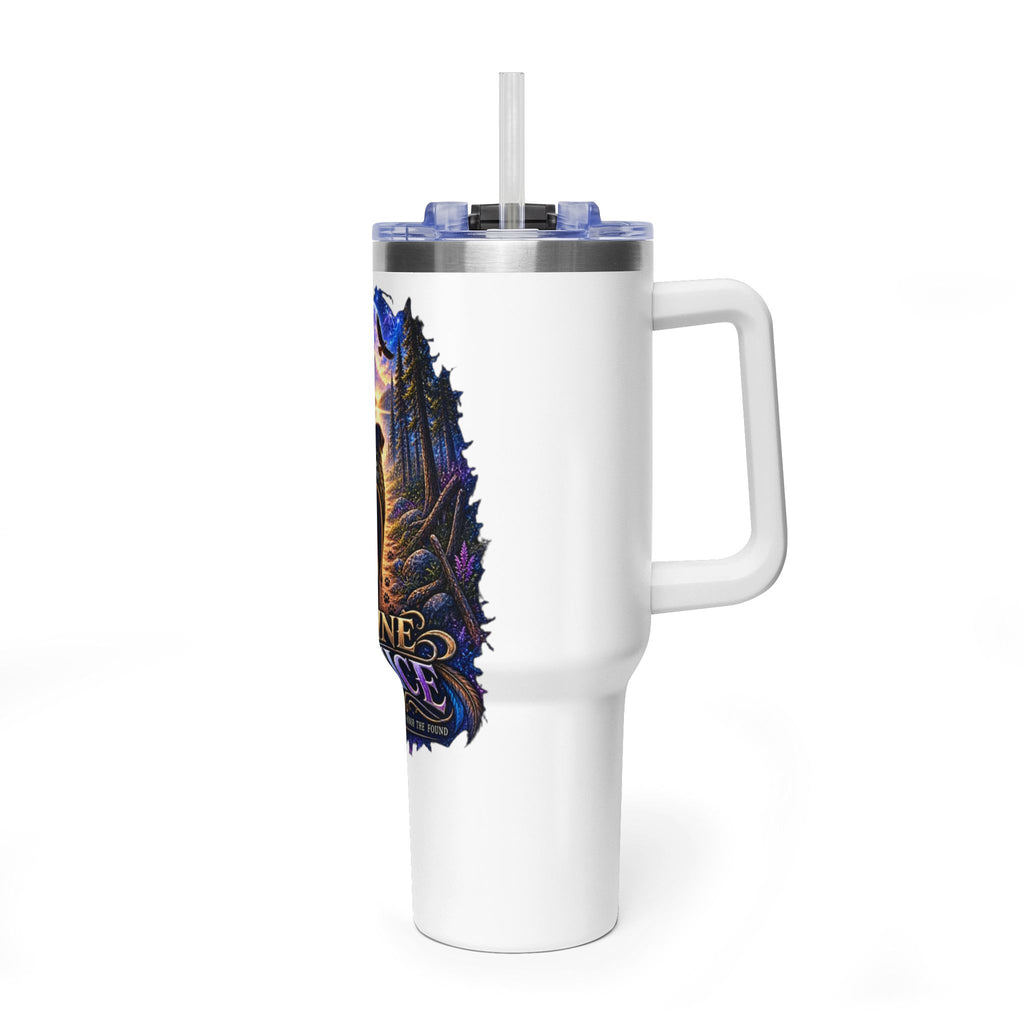 40oz Vacuum Tumbler – “Divine Justice” Support the mission