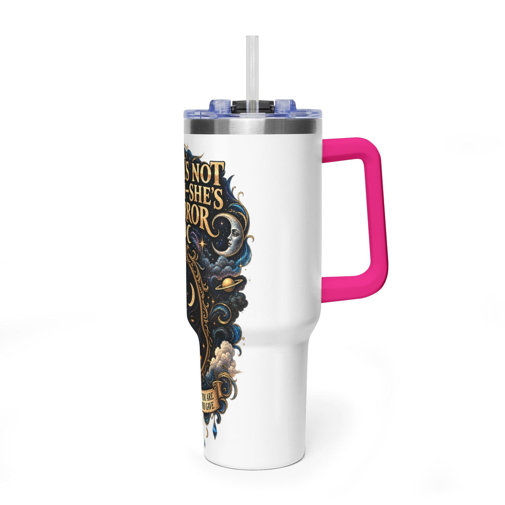 Karma Mirror 40oz Vacuum Tumbler – Celestial Sun & Moon Thermal Cup