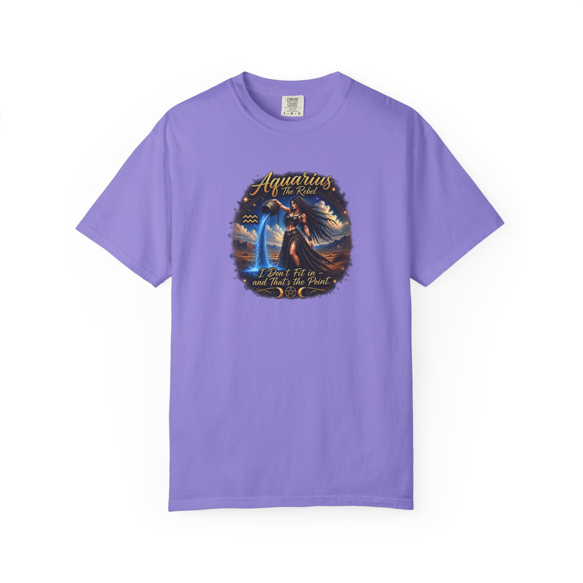 Aquarius "The Rebel" Zodiac T-Shirt – Water Bearer Astrology Tee Zodiac Sign