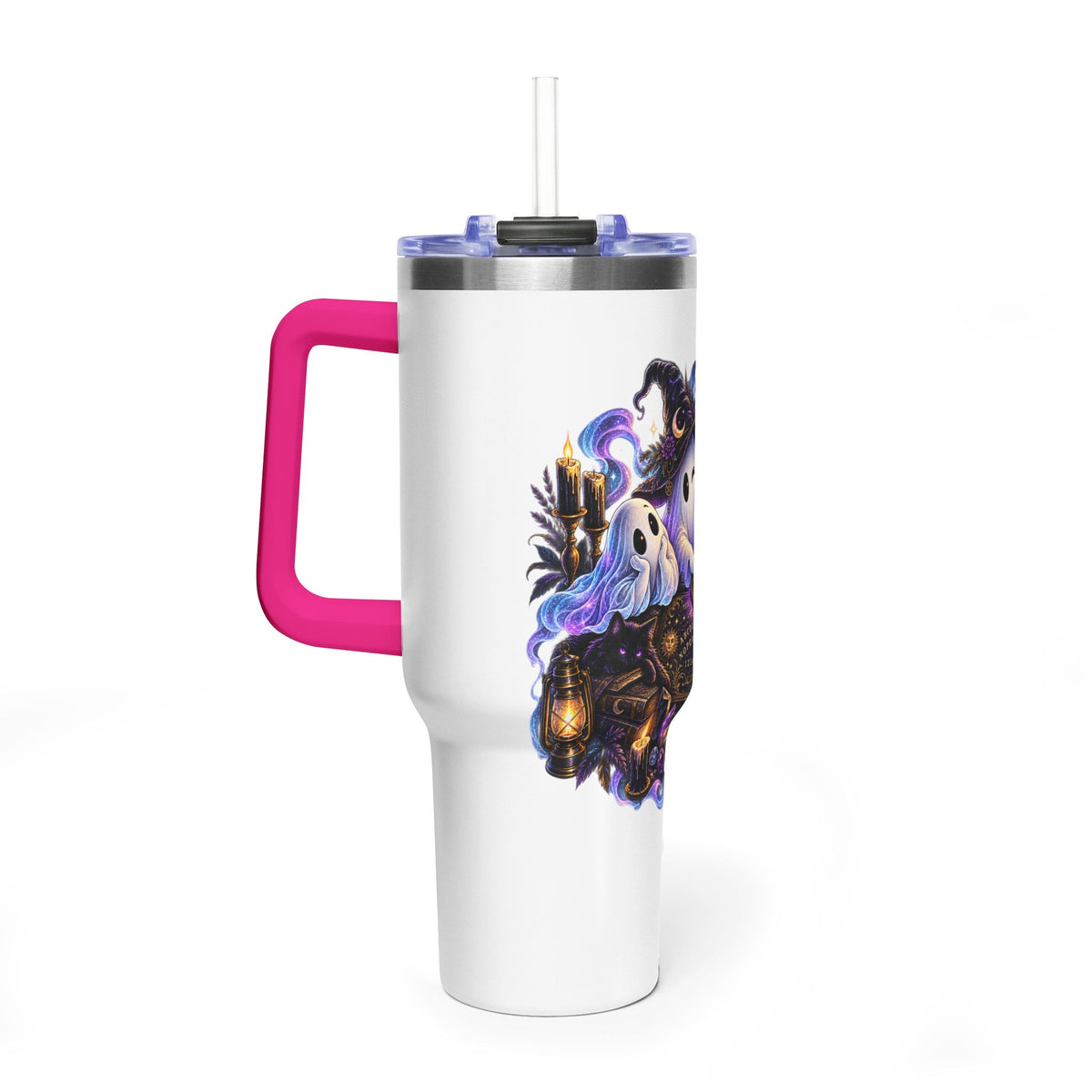 Ghost Crew 40oz Thermal Tumbler — Cute Halloween Ghosts Design
