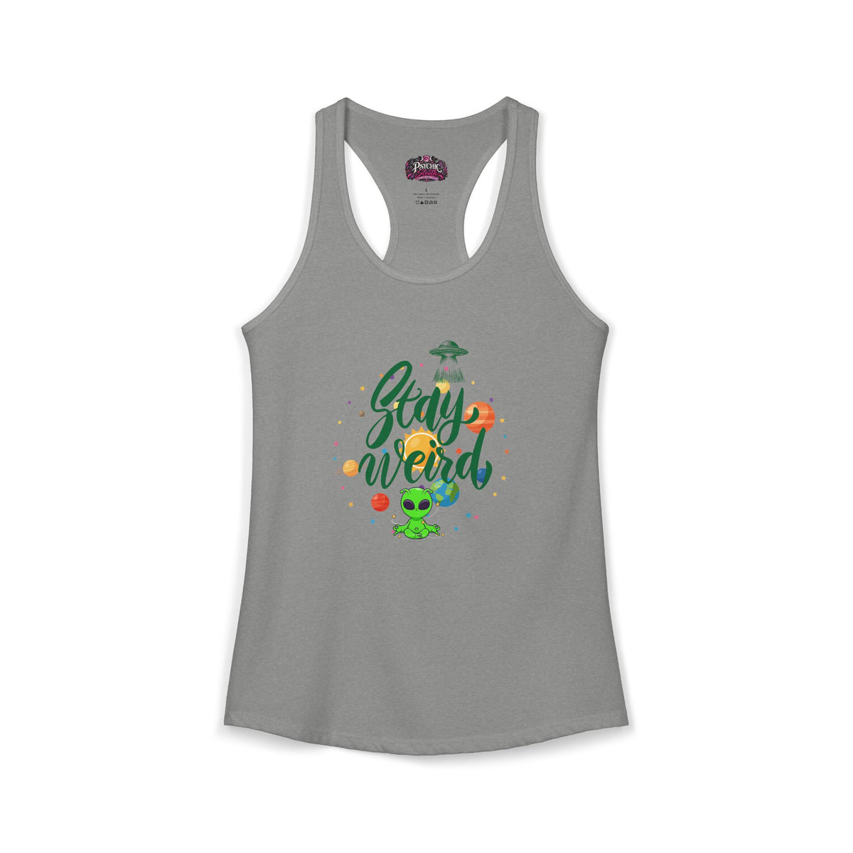 Stay Weird Alien Graphic Tank