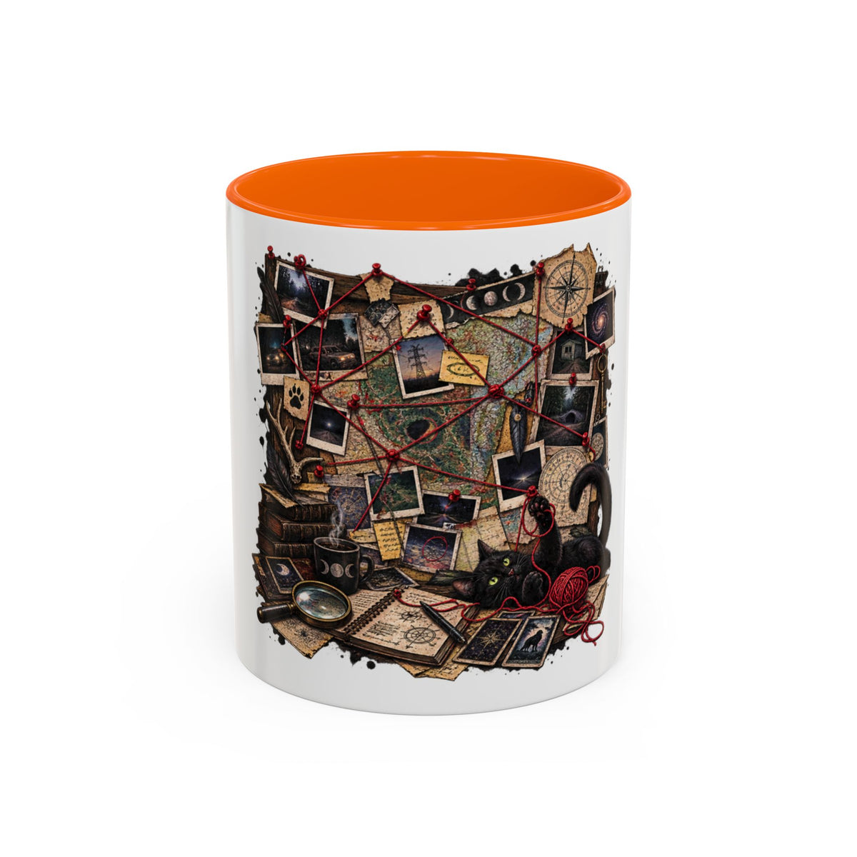 Conspiracy Board Coffee Mug — Detective Mystery Map Design (11/15oz)