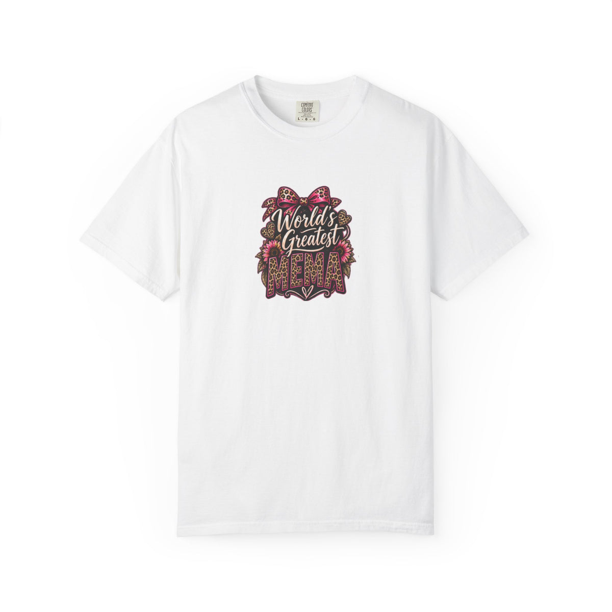 T-Shirt — "World's Greatest Mama" Floral Graphic Tee