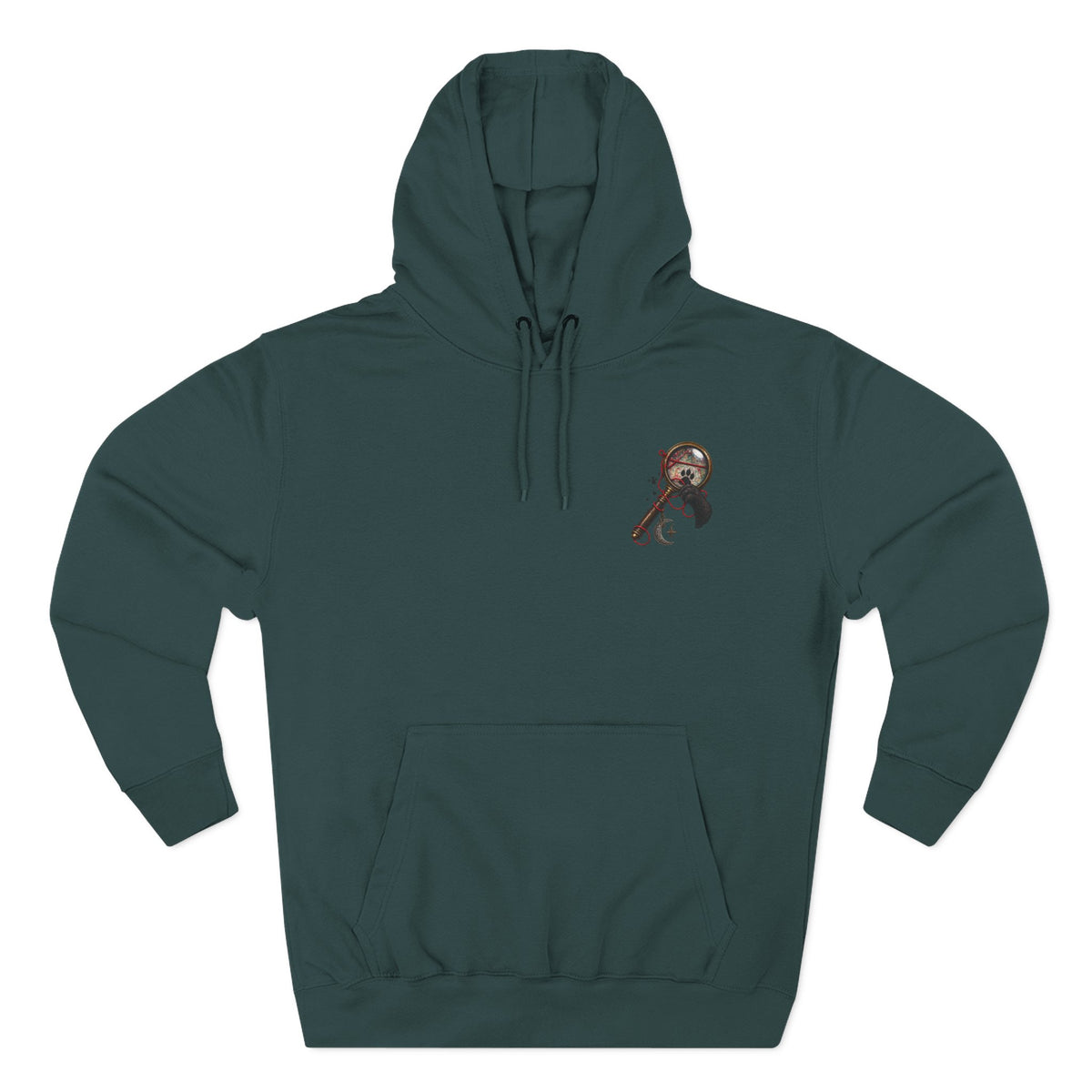 Detective Collage Hoodie — Vintage Mystery Photos & Magnifying Glass Graphic