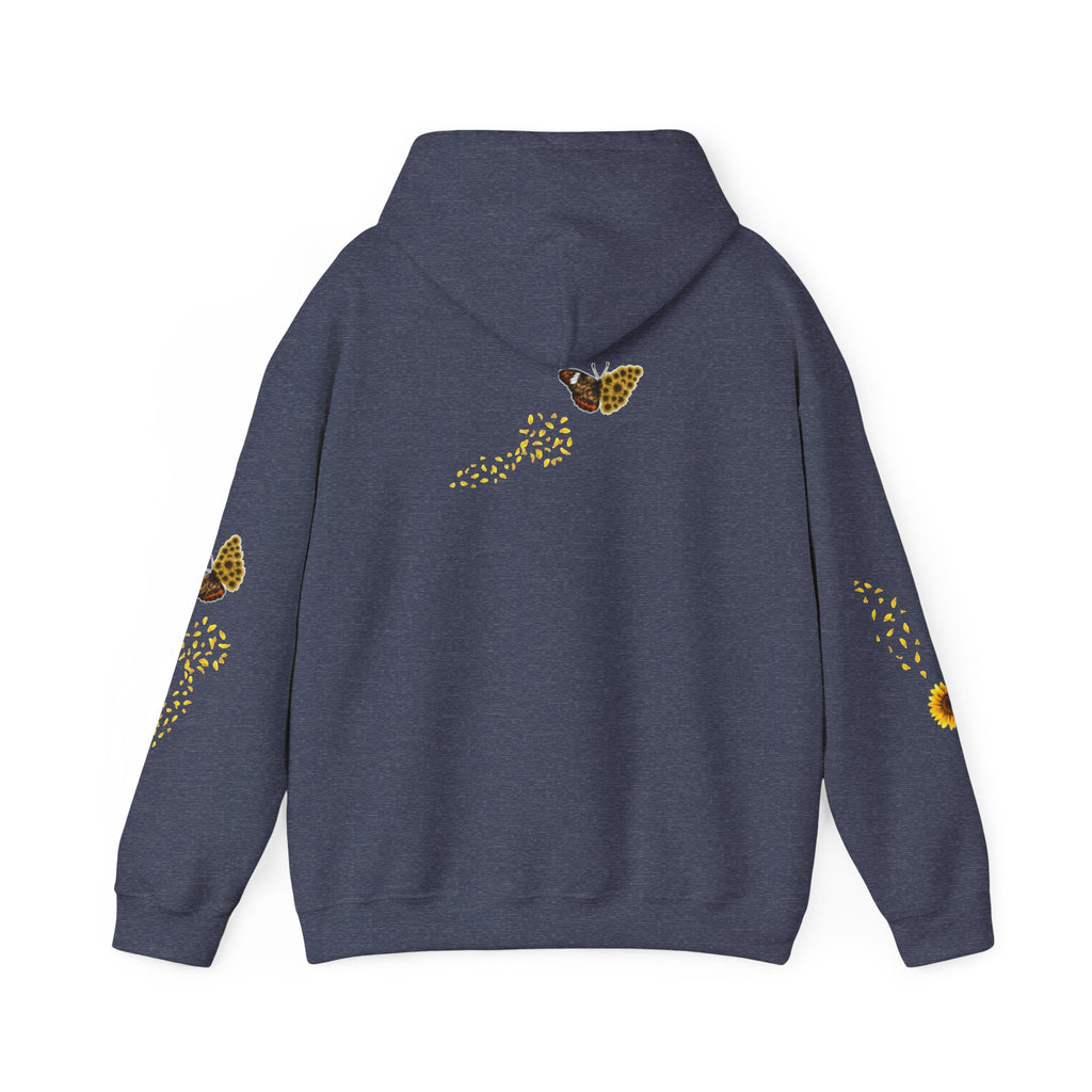 Sunflower Kitten Hoodie | Cute Cat, Sunflower Sleeve Design