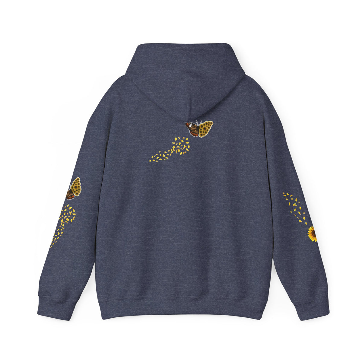 Sunflower Kitten Hoodie | Cute Cat, Sunflower Sleeve Design