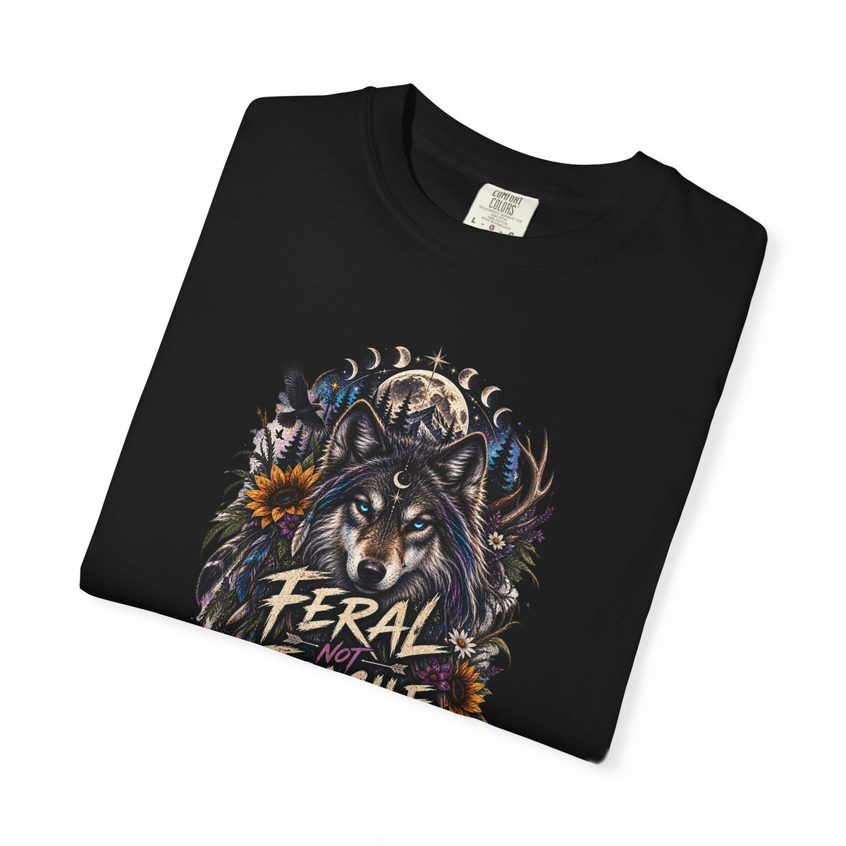 Feral Fragile Wolf T-Shirt — Vintage Wildlife Graphic Tee