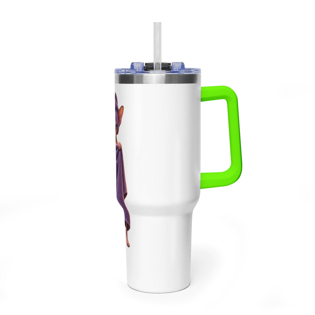 40oz Sphinx Cat Spa Tumbler — Sphynx With Towel Insulated Travel Mug