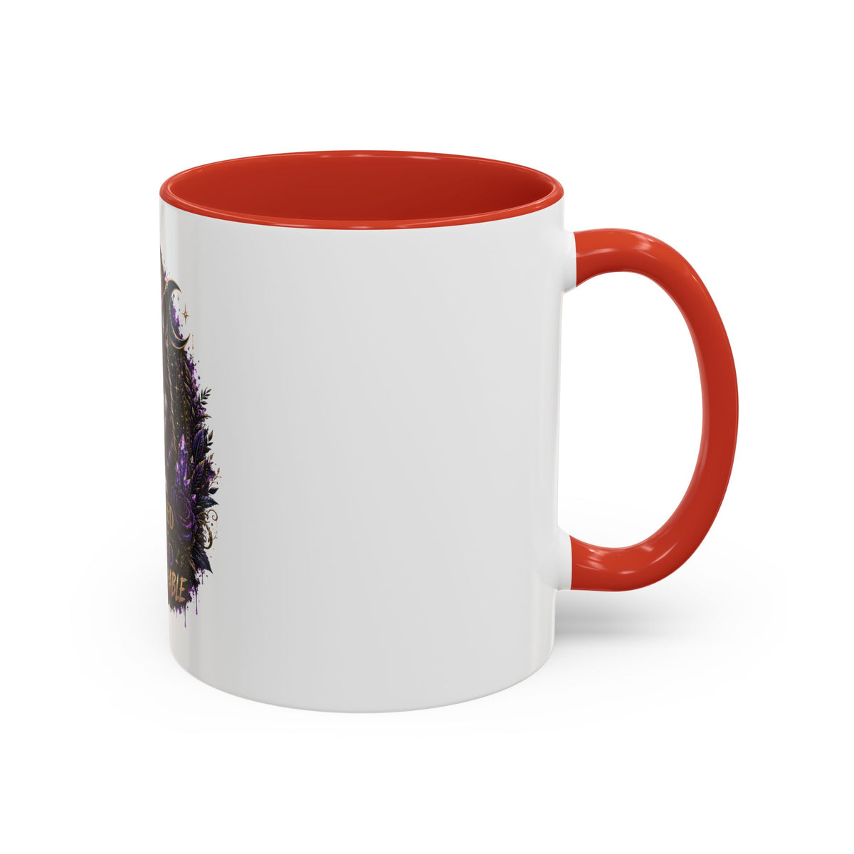 Protected, Guided & Unfuckwithable Wolf Coffee Mug — Spiritual Mystic Accent Mug (11/15oz)