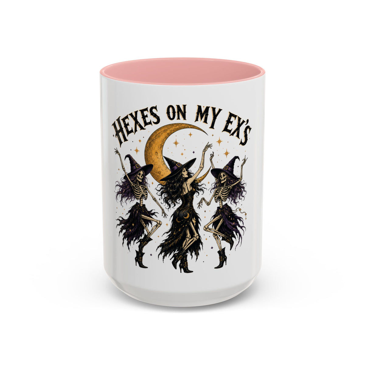 Hexes on My Ex's Witch Coffee Mug — Funny Halloween Accent Mug (11/15oz)