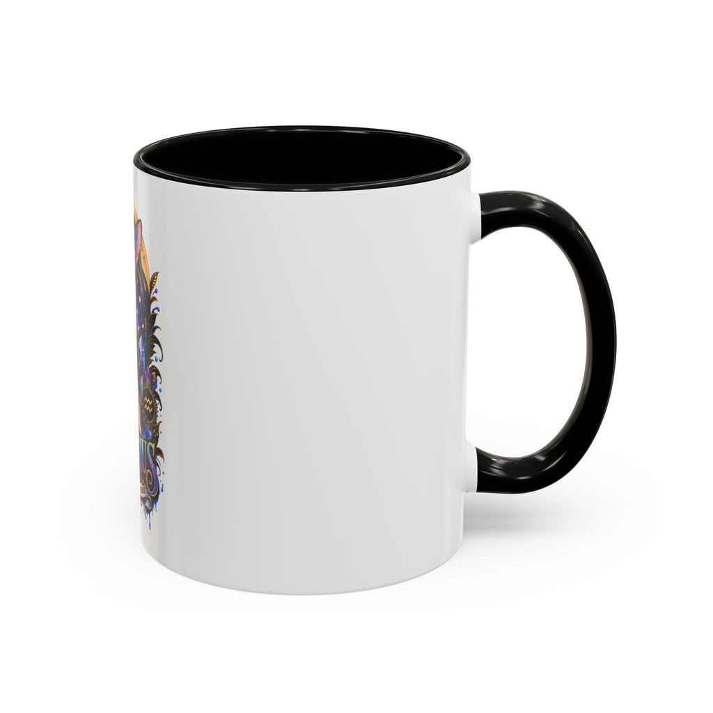 Aquarius Zodiac Cat Coffee Mug — Sphynx Astrology 11/15oz Accent Mug