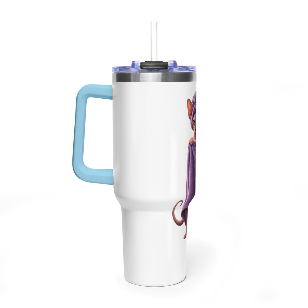 40oz Sphinx Cat Spa Tumbler — Sphynx With Towel Insulated Travel Mug
