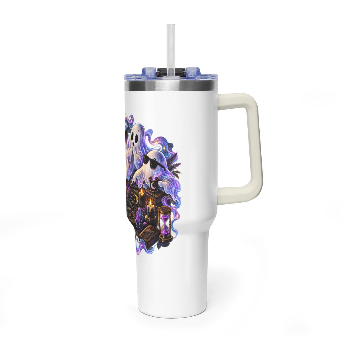 Ghost Crew 40oz Thermal Tumbler — Cute Halloween Ghosts Design