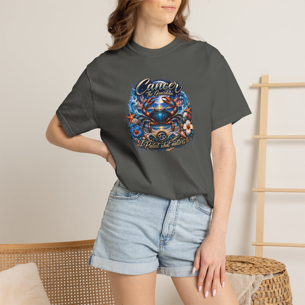 Cancer The Guardian Zodiac Tee- Born Devoted