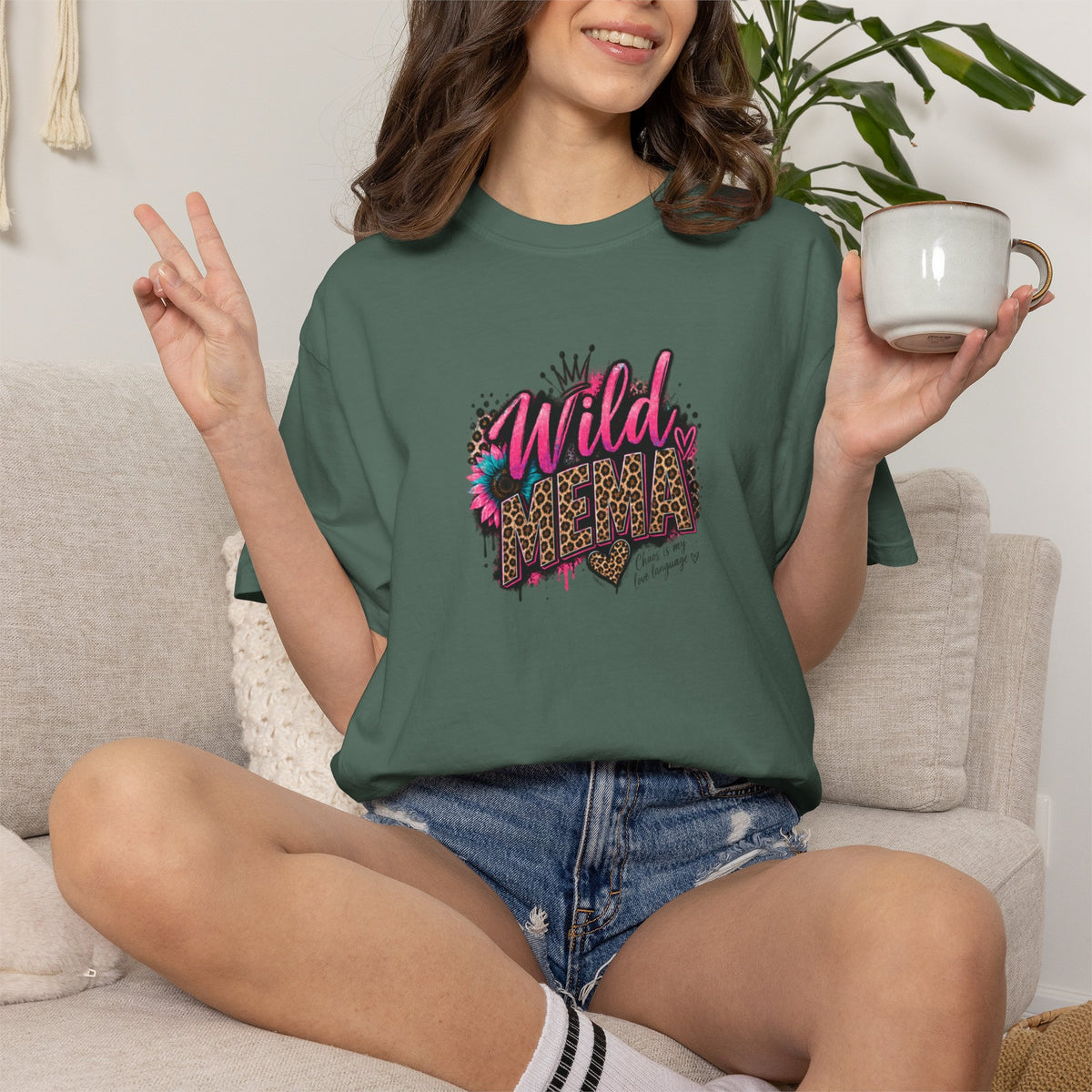 Wild MEMA Leopard Graphic T-Shirt