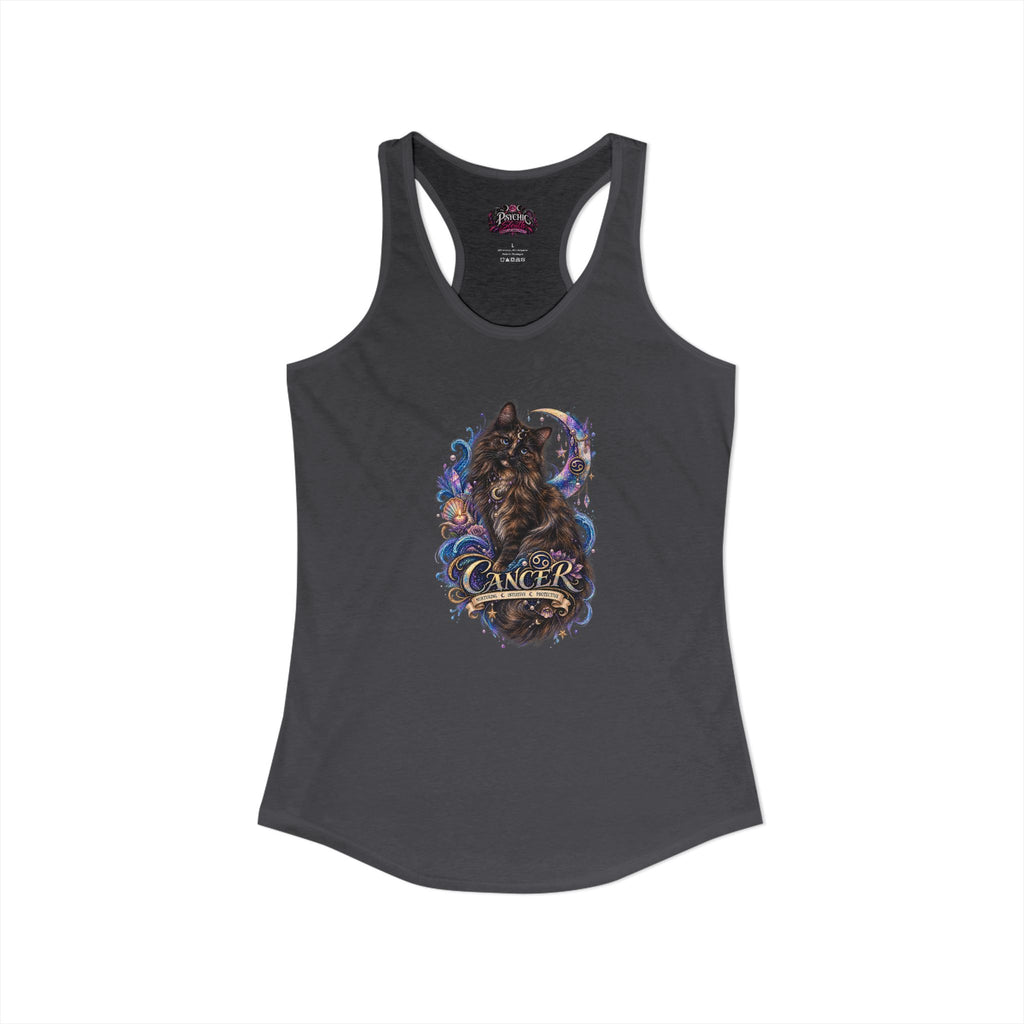 Cancer Zodiac Tortoiseshell Cat  Tank- Celestial Astrology Cat Lover Tank