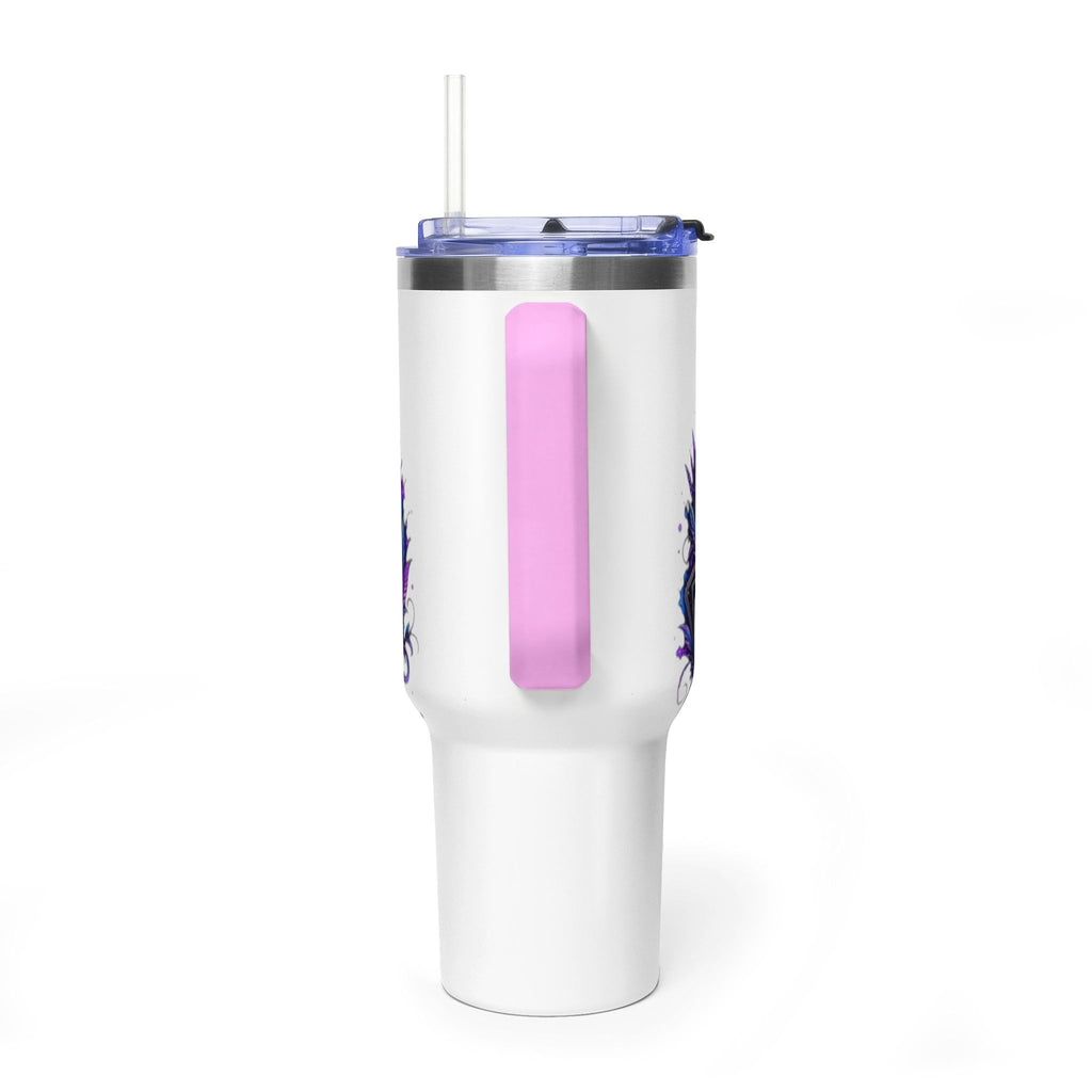40oz Vacuum Tumbler – 'Trust the Signs' Moonlit Forest Design