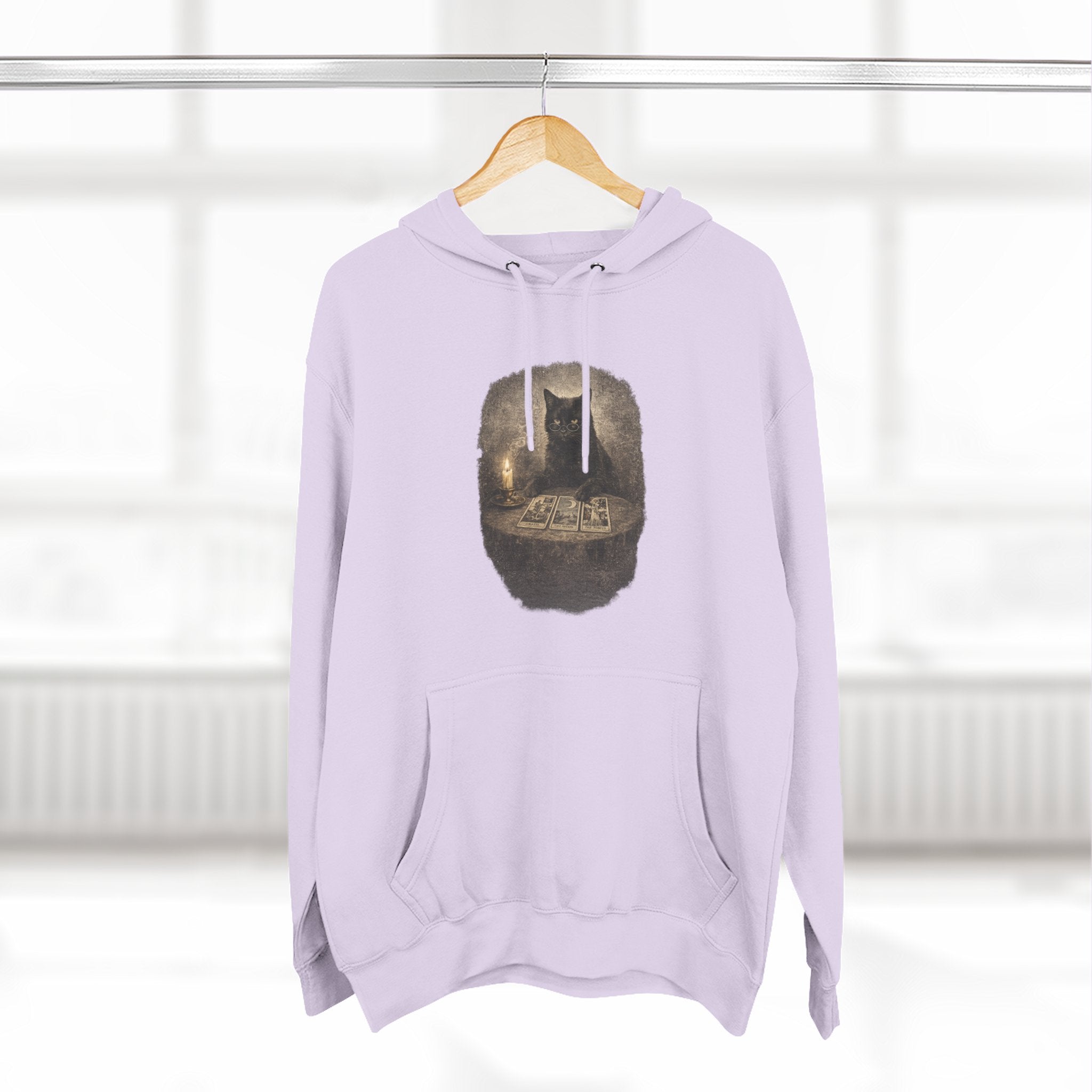 Tarot Black Cat Pull Over Hoodie