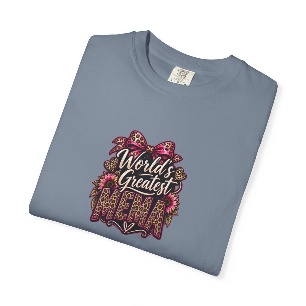 T-Shirt — "World's Greatest Mama" Floral Graphic Tee